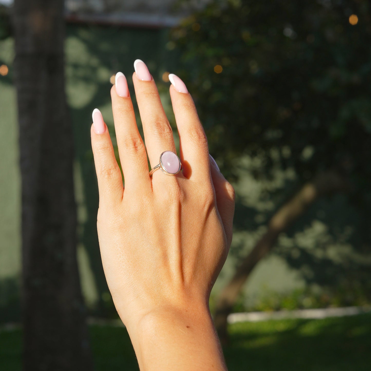 Anillo Kunzita - Plata 925