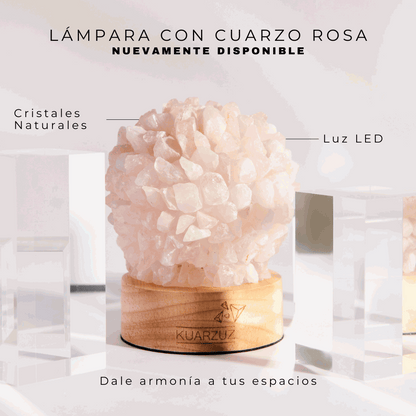 Lámpara Cuarzo Rosa Kuarzuz