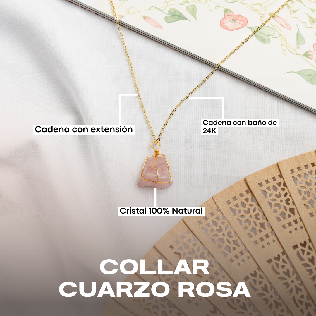 Collar Cuarzo Rosa