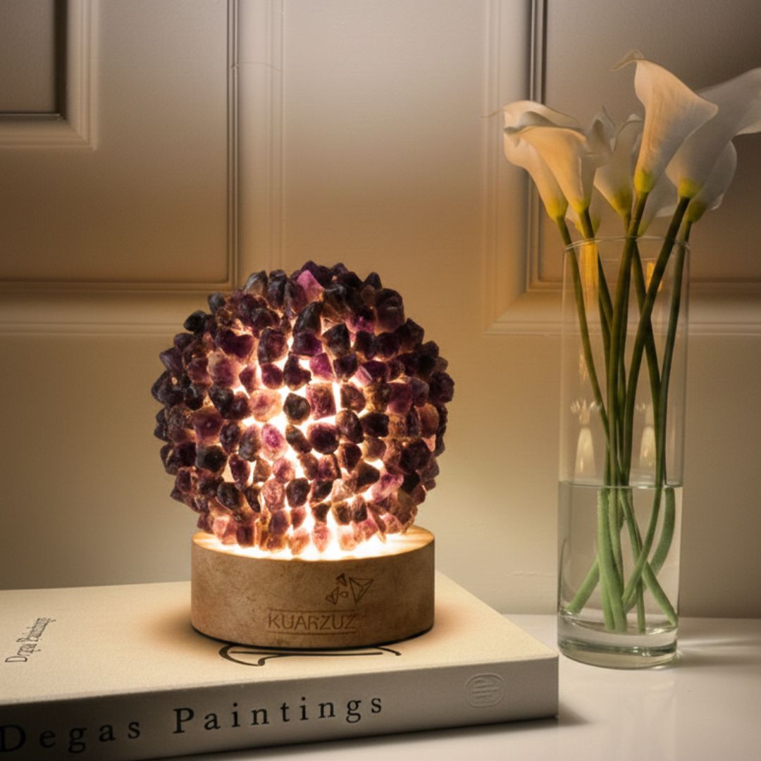 Lámpara con cristales