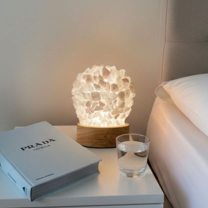 Lámpara con cristales