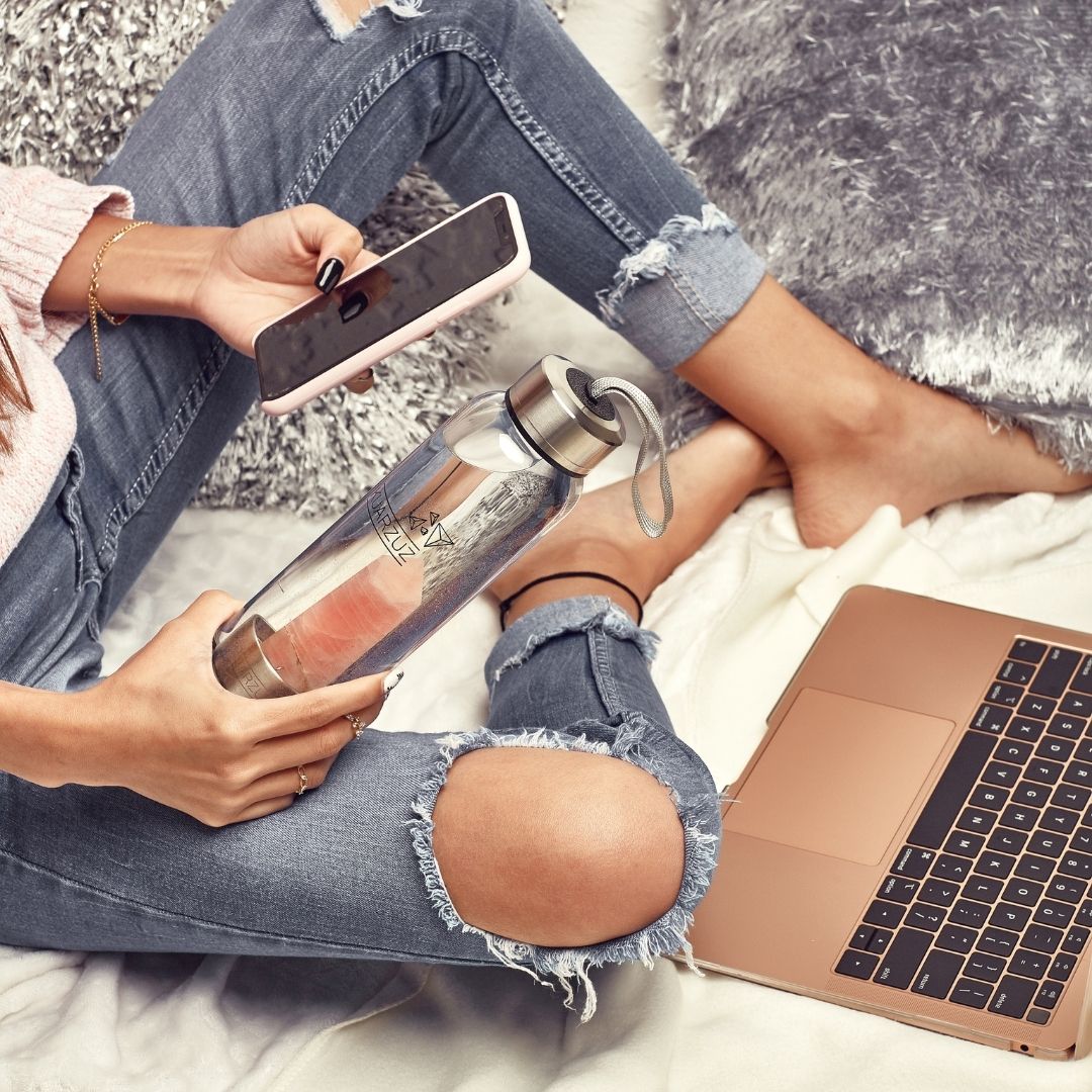 Botellas con cristales