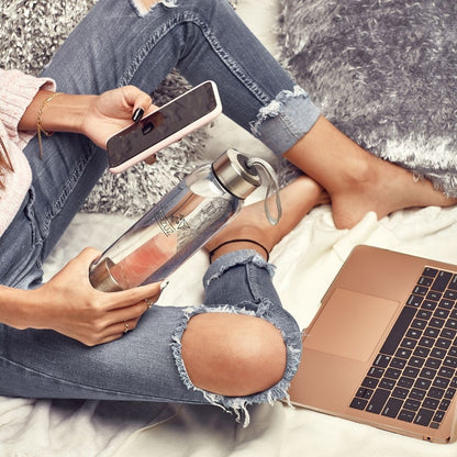 Botellas con cristales