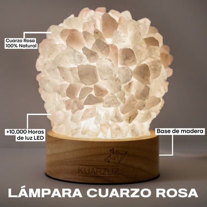 Lámpara Cuarzo Rosa