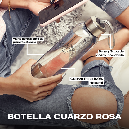 Botella Cuarzo Rosa