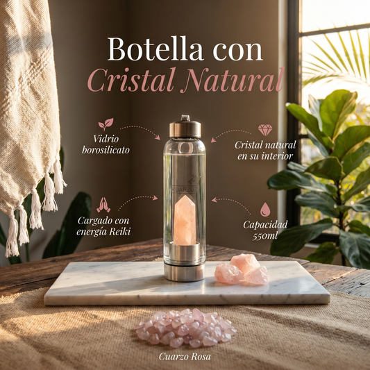 Botella Cuarzo Rosa