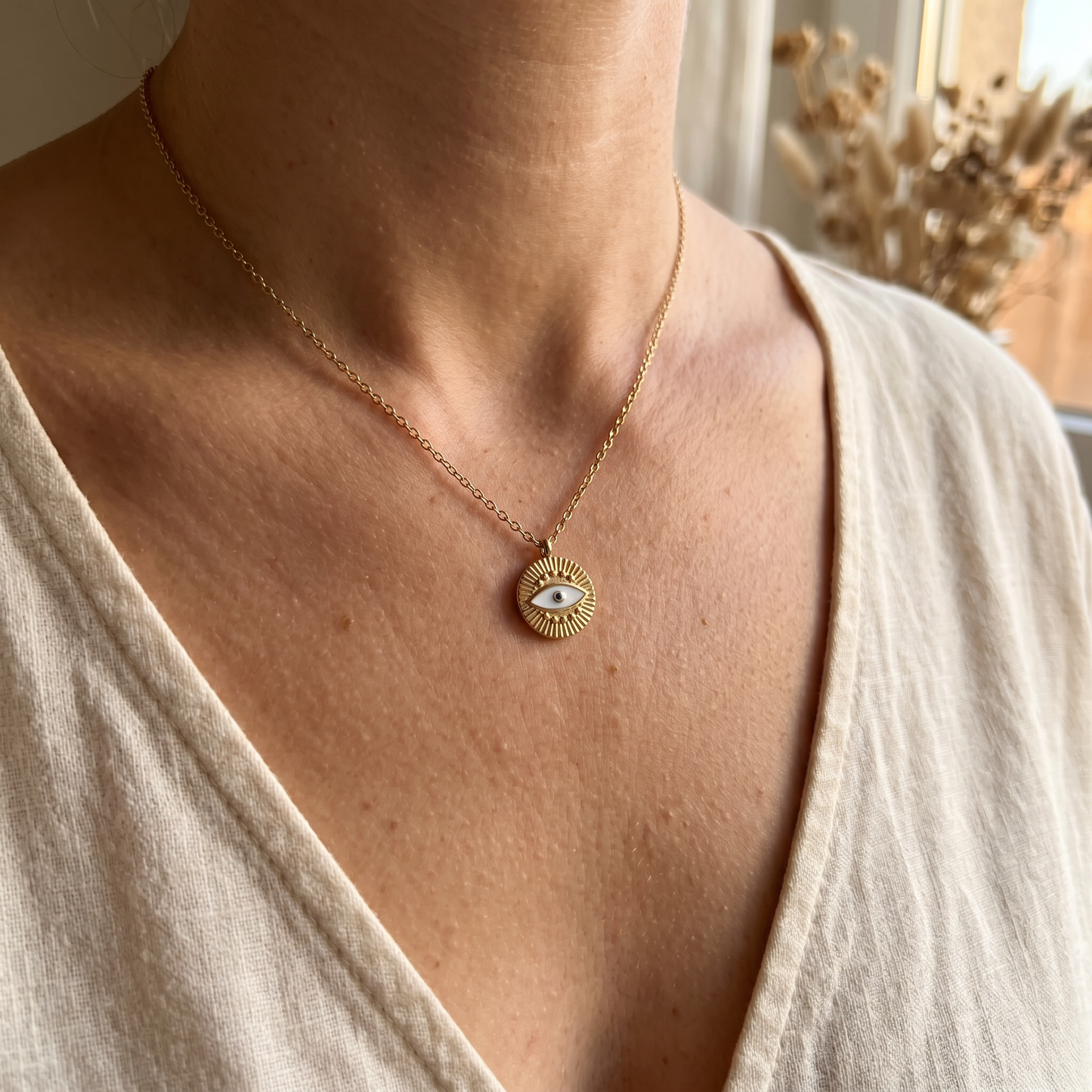 Collar ojo turco