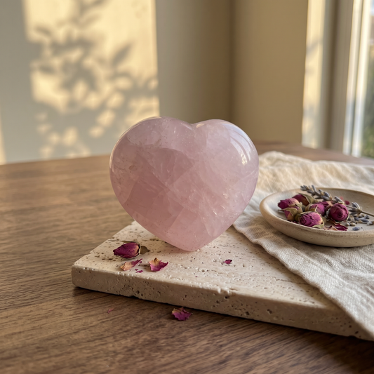 Corazon Cuarzo Rosa