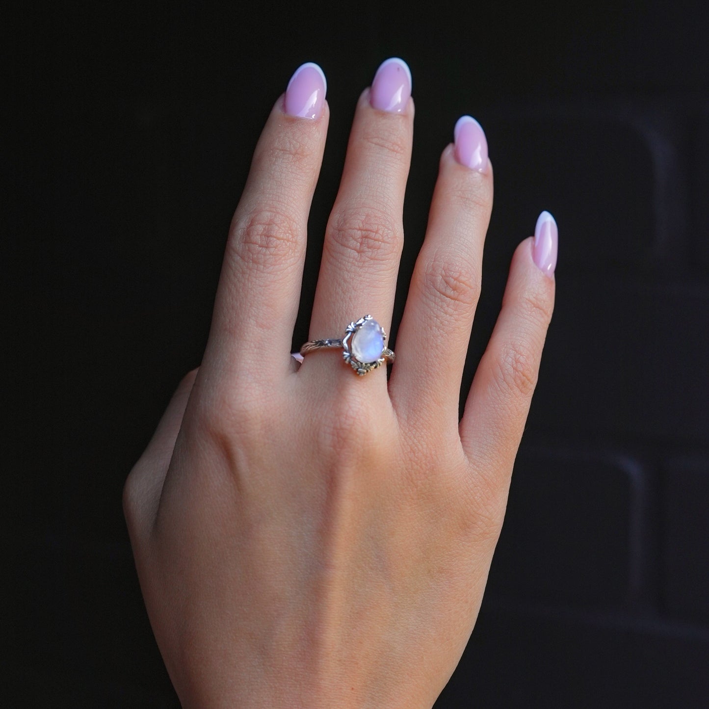 Anillo Piedra Luna - Plata 925