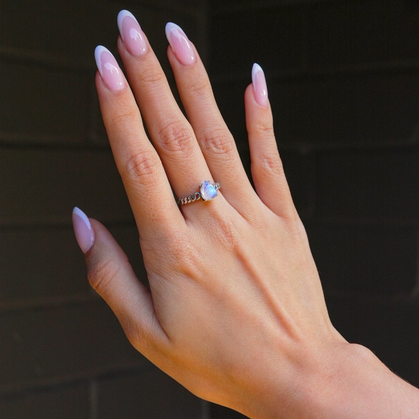 Anillo Piedra Luna - Plata 925