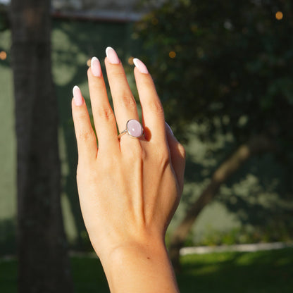 Anillo Kunzita - Plata 925