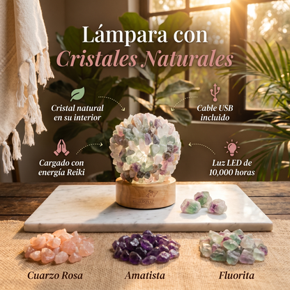 Lampara con cristales