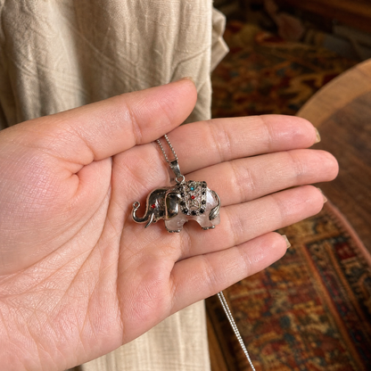 Collar Elefante Cuarzo Cristal