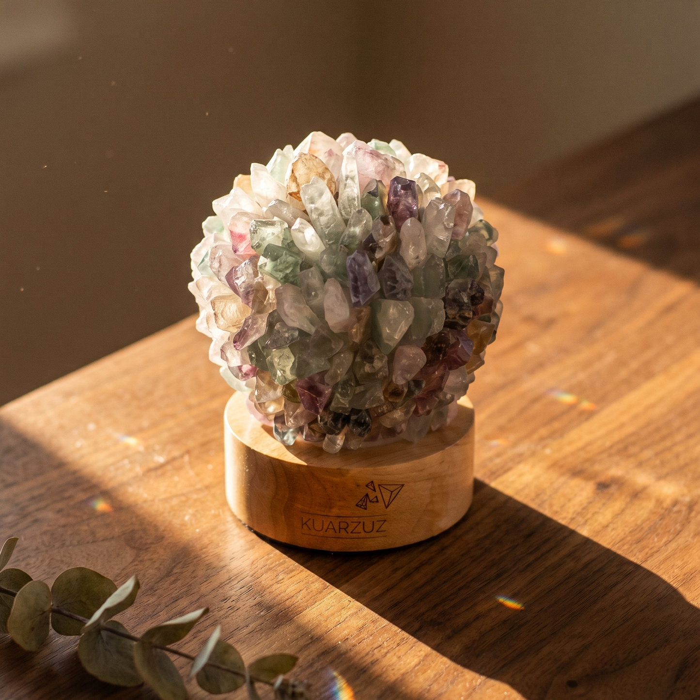 Lampara con cristales