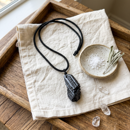 Collar Turmalina Negra